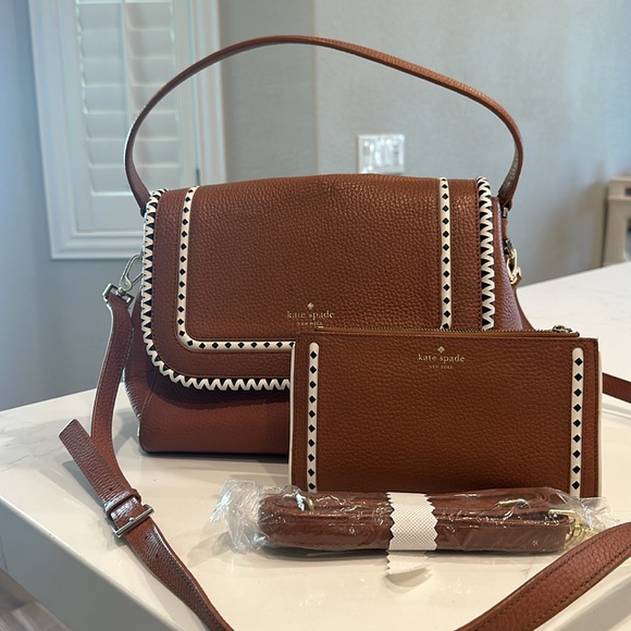 Kate Spade Leather Camel Color Purse and Matching Wallet - Picture 14 of 14